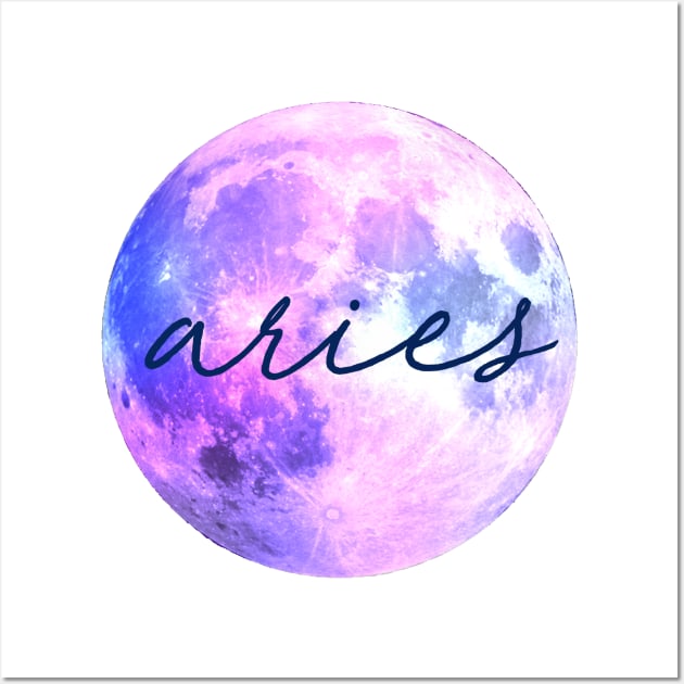 Aries Moon Quote Wall Art by aterkaderk